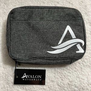 AvalonWaters Travel Toiletry Small Electronics Organizer Bag